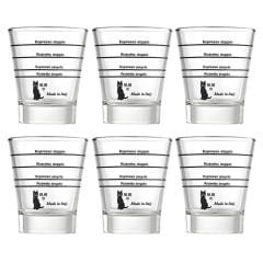 Motta Espresso Ölçüm ve Shot Bardağı - 6 Adet