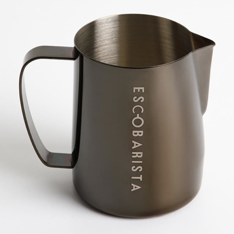 Escobarista Barista Space Süt Potu - Titanyum Siyah