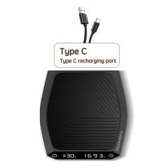 Escobarista Hassas Tartı Şarj Edilebilir - Siyah 15cm×15cm×3,5cm