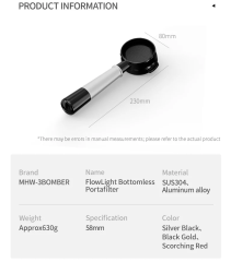 MHW-3BOMBER Flowlight Collection Tabansız Portafiltre - E61