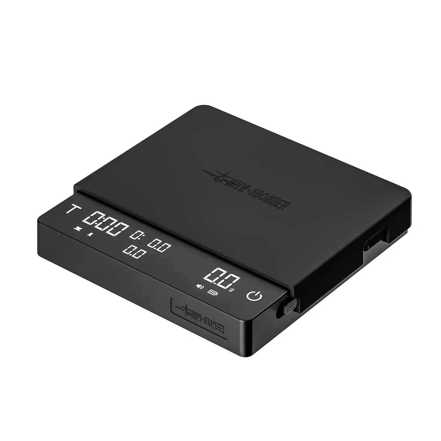 MHW-3BOMBER Scale 3.0 Pro Max Siyah Hassas Kahve Tartı Şarj Edilebilir 15cm  x 15cm x 3cm