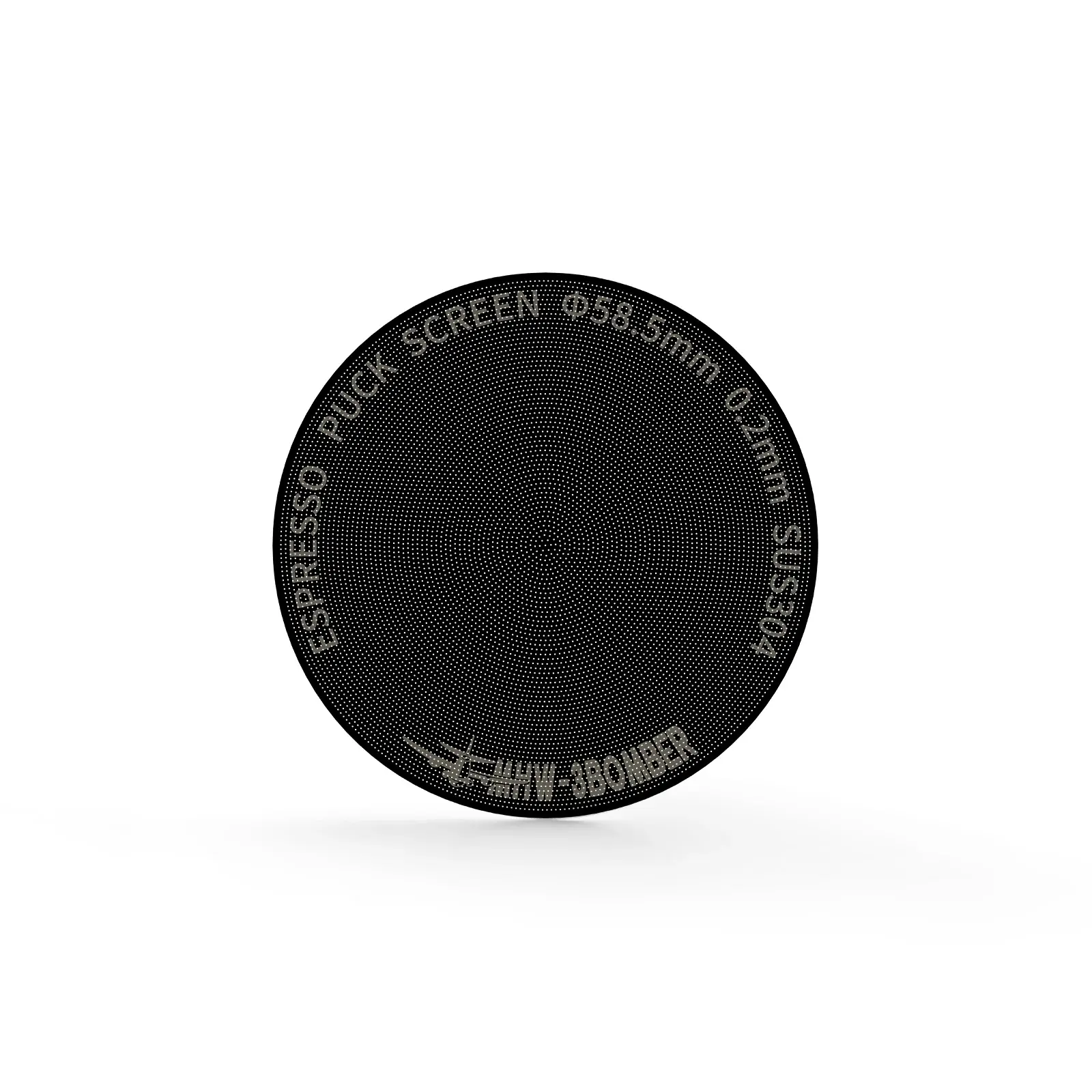 MHW-3BOMBER Espresso Titanium Puck Screen - 58.5mm 0.8 mm