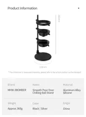 MHW-3BOMBER Pour Over Chilling Ball Stand Silver