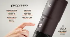 Wacaco Pixapresso Kırmızı- Şarj Edilebilir Pilli Taşınabilir Espresso Makinesi