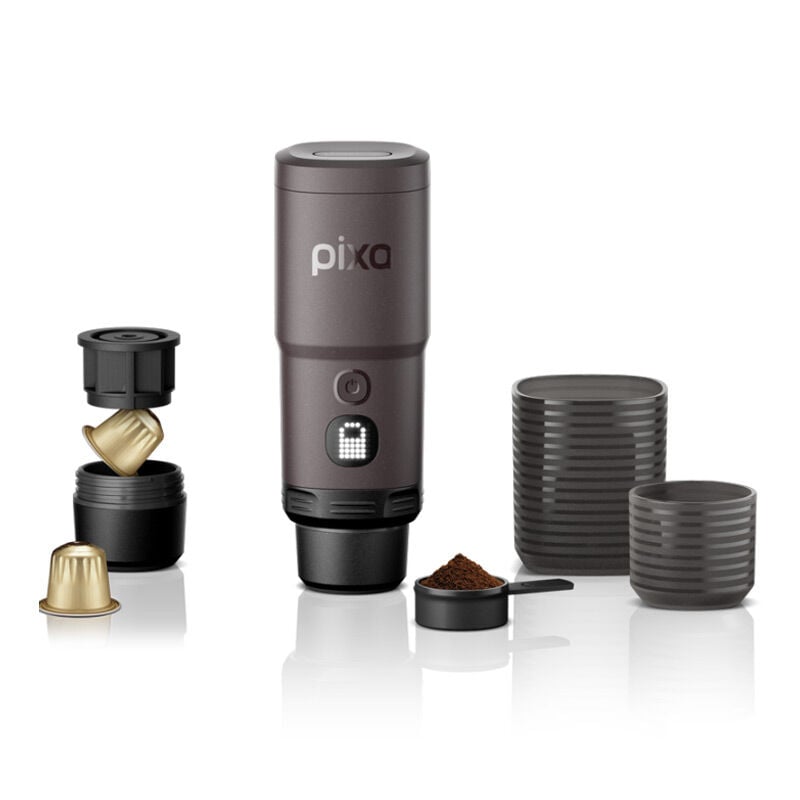 Wacaco Pixapresso Koyu Bordo- Şarj Edilebilir Pilli Taşınabilir Espresso Makinesi